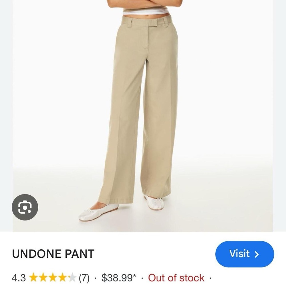Aritzia Sunday Best Undone Pant IN BLACK